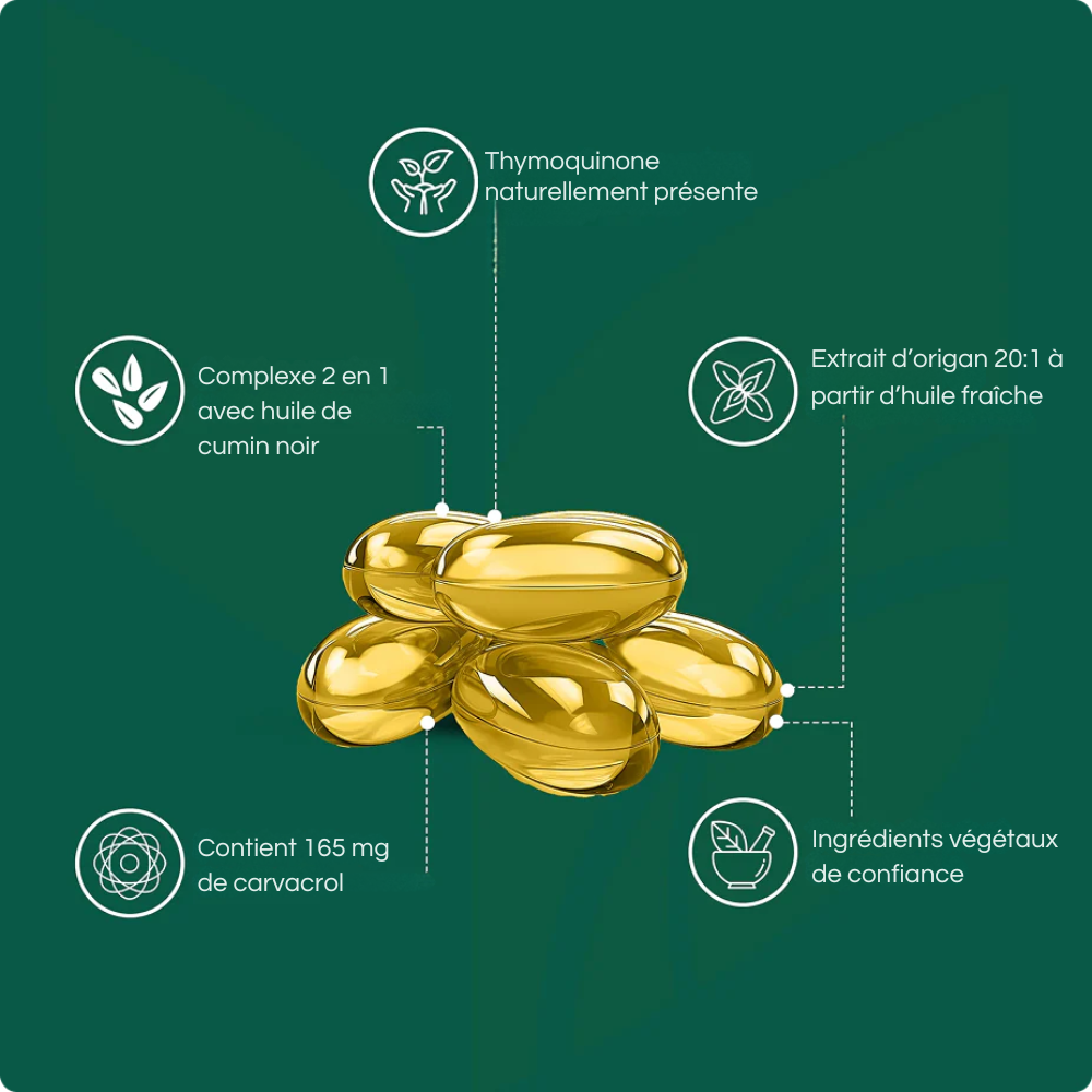 MySkin® - Capsules molles d’huile d’origan