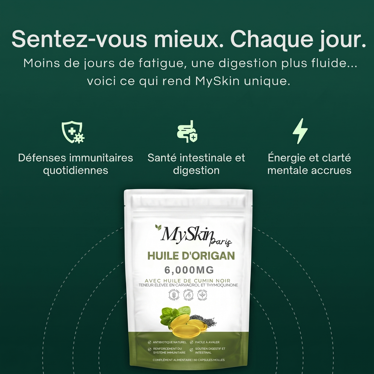MySkin Orega+ - Cure naturelle pour l’immunité et la digestion